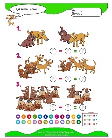 Çıkarma İşlemi Çalışma Sayfaları